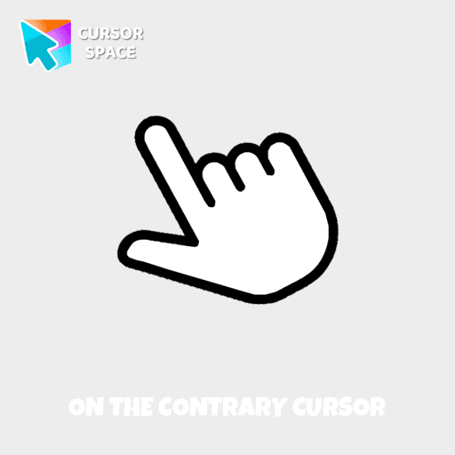 On the contrary cursor