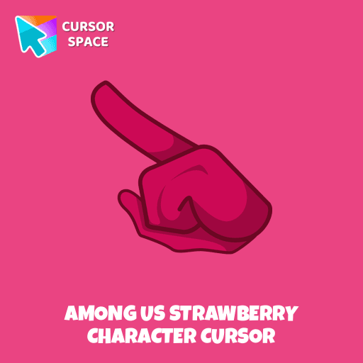 Among Us Strawberry Character cursor